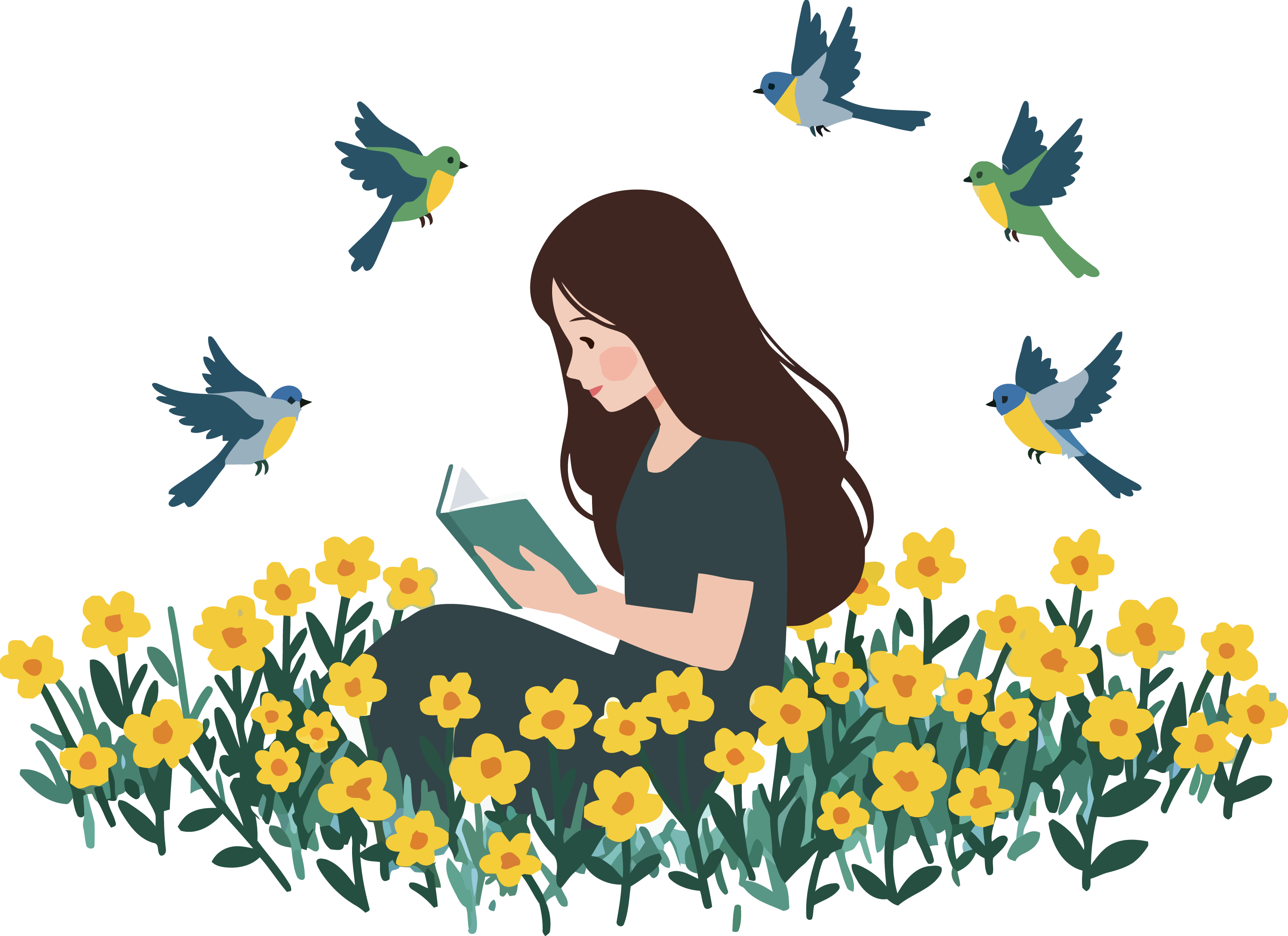 Calm, focused space—single person in a safe, quiet environment